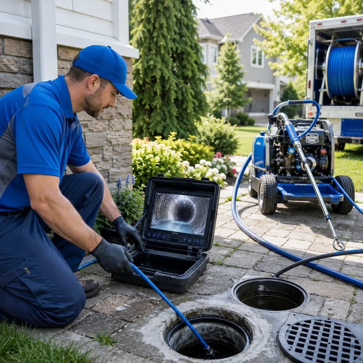 Outdoor drain cleaning professionals serving Vandervoort, AR