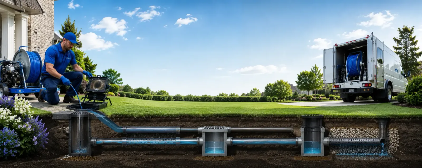 Outdoor drain cleaning information for Vandervoort, AR